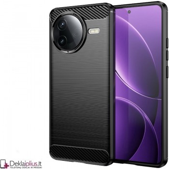 Carbon guminis dėklas - juodas (Xiaomi Poco F7 Pro/Poco F7 Ultra) Carbon guminis dėklas - juodas (Xiaomi Poco F7 Pro/Poco F7 Ultra)
